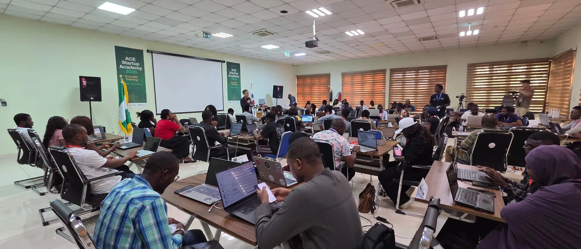 Founder training session at ACE Startup Academy 2026 in Nigeria
